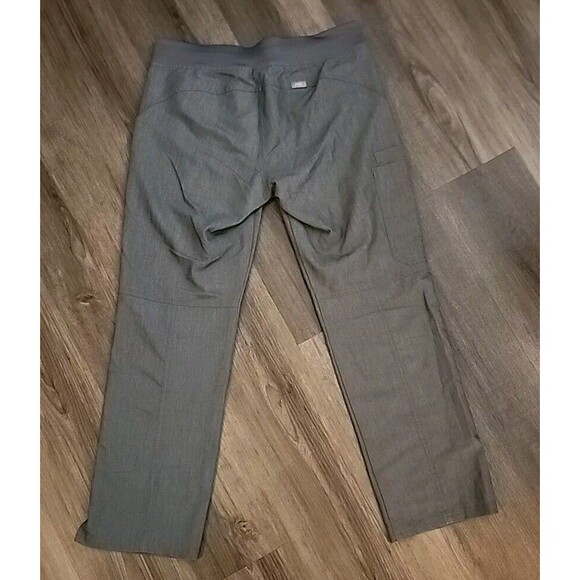Figs Womens Scrub Pants Size Small Gray Straight Tie Front Pockets - Picture 2 of 8